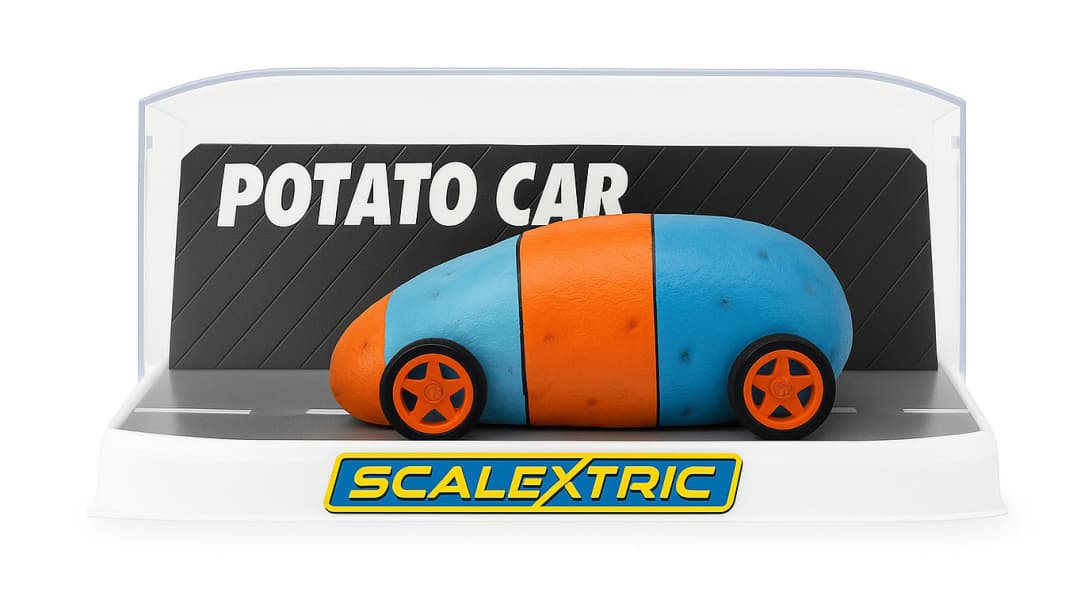 BREAKING NEWS: Kartoffel-Monoposto von Scalextric in 1:32 geleakt
