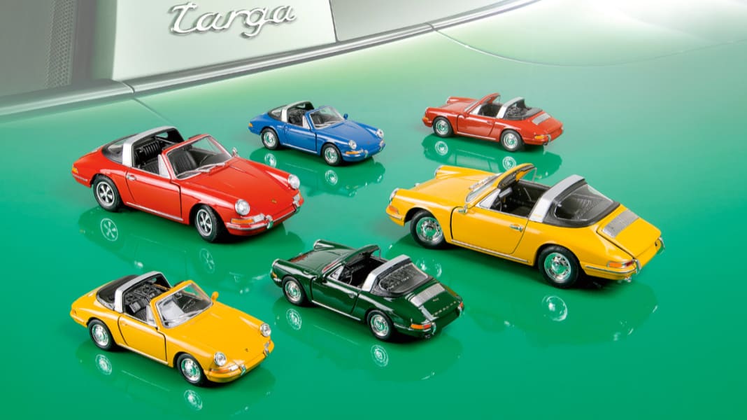 ‘65 Porsche 911 Targa von Welly in 1:36 und 1:24 – Offene Rechnung