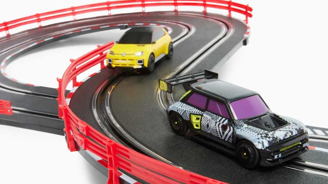 Genial: Renault bringt seinen neuen R5 auch für die Autorennbahn in 1:43