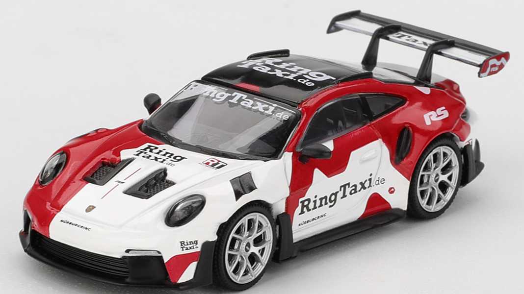 Kein Aprilscherz: Mini GT kündigt Ringtaxi des 911 (992) in 1:64 an