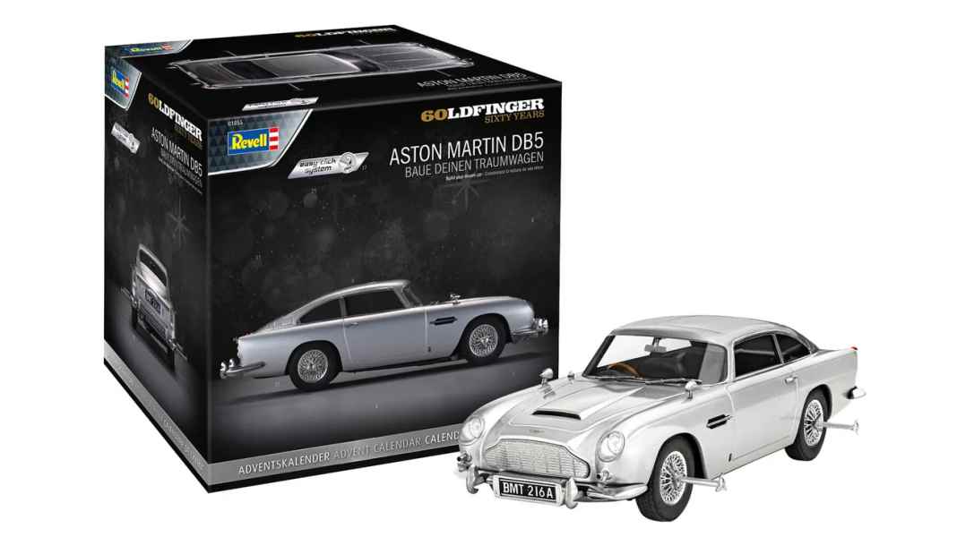 “Tür Royale”: Der neue Bond kommt bei Revell als Adventskalender mit DB5 in 1:24