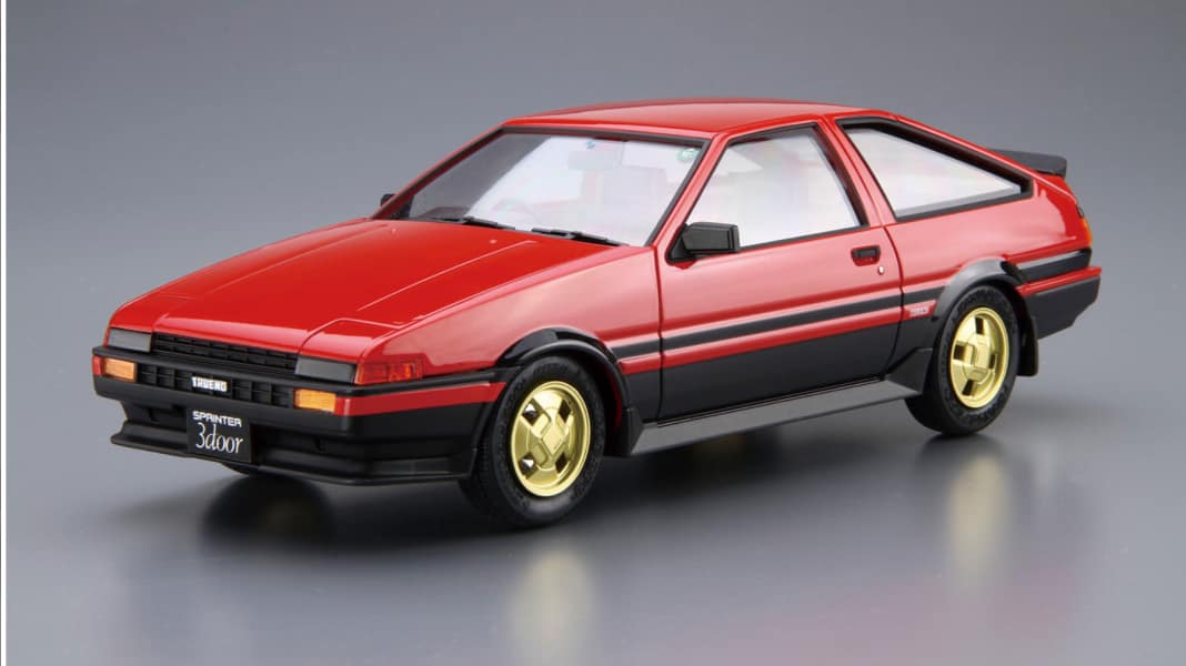 Aoshima legt Toyota Trueno von 1984 als 1:24-Kit wieder auf