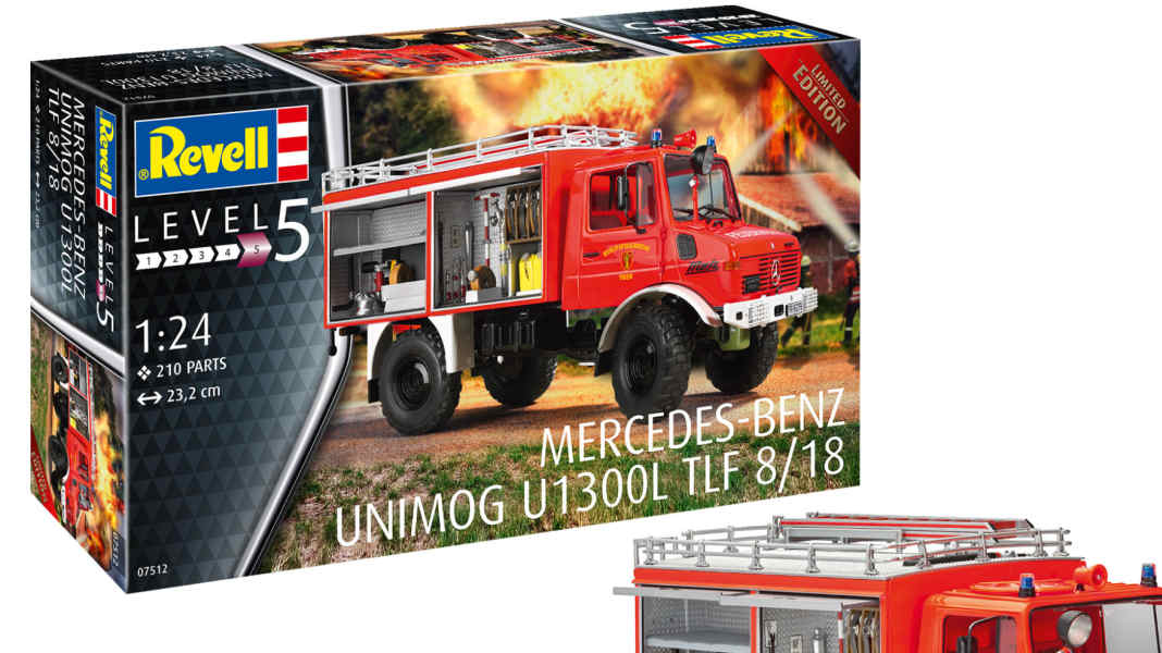 Revell legt grandiosen Blaulicht-Unimog als 1:24-Kit wieder auf