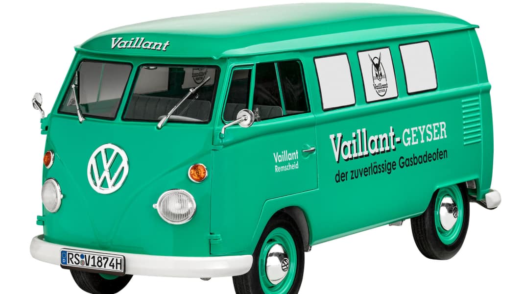 Revell heizt den Bulli-Fans mit “Vaillant”-Plastikkit in 1:24 ein