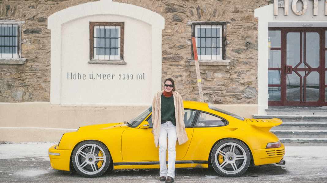 Morgensprint am Berninapass mit Aloisa Ruf im CTR Jubiläumsprototypen