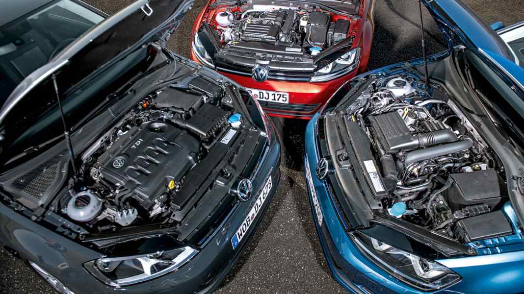 Vergleichstest: Golf TGI vs. TSI vs. TDI - Spar-Menü