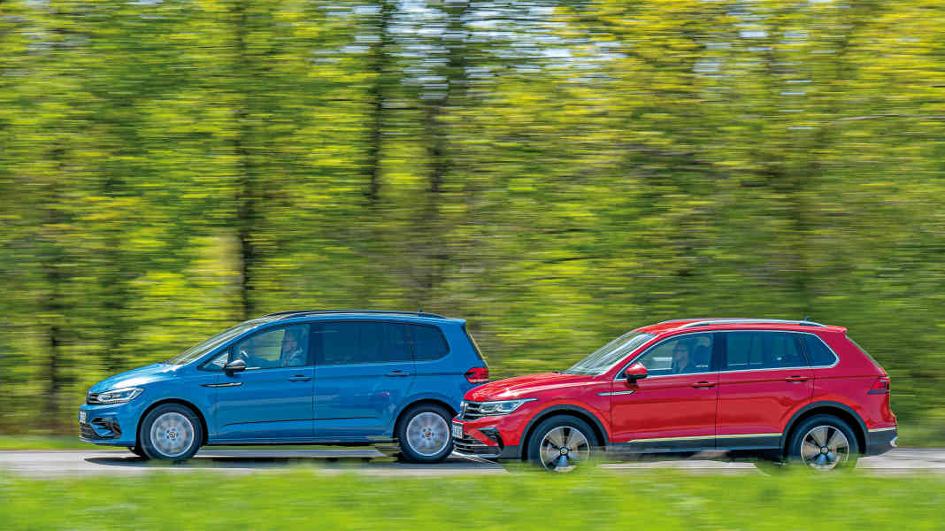 VW Touran 2.0 TDI vs. VW Tiguan 2.0 TDI: Zwist gibt es in der besten Familie