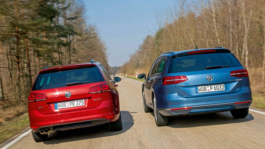 Korrektur Vergleichstest: Golf Variant vs. Passat Variant - Unter Brüdern