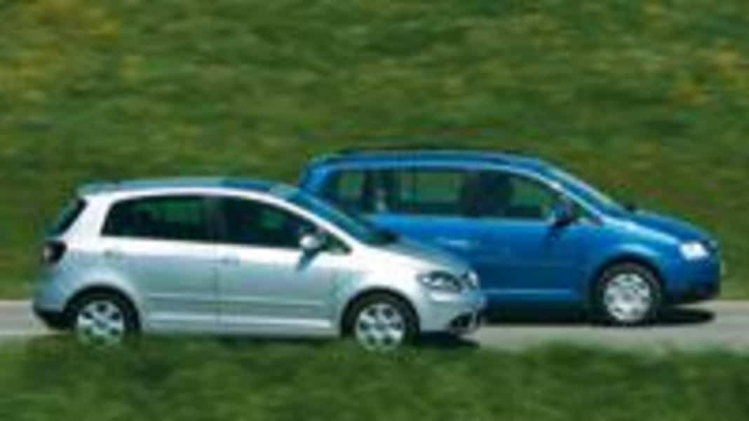 Vergleich: Touran 1.6 FSI gegen Golf Plus 1.6 FSI mit 115 PS