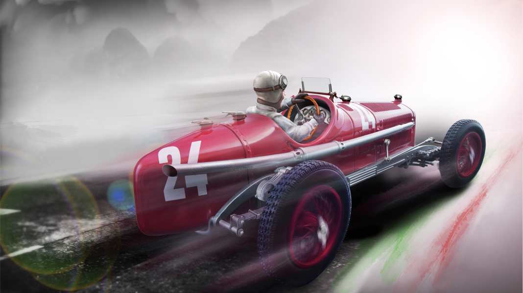 ‘32 Alfa Romeo P3 GP Monza Tazio Nuvolari von Tecnomodel in 1:18 – Licht aus, Sieg an