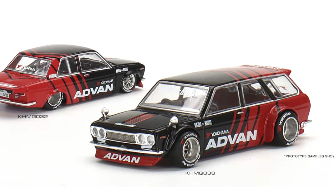 Mini GT bringt neue Tuning-Versionen des Nissan 510 im Matchbox-Maßstab 1:64