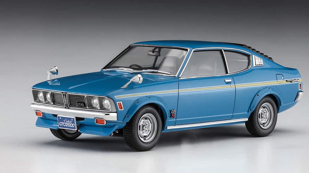 Hasegawa liefert Mitsubishi-Fastback von 1977 als Plastikkit in 1:24 aus