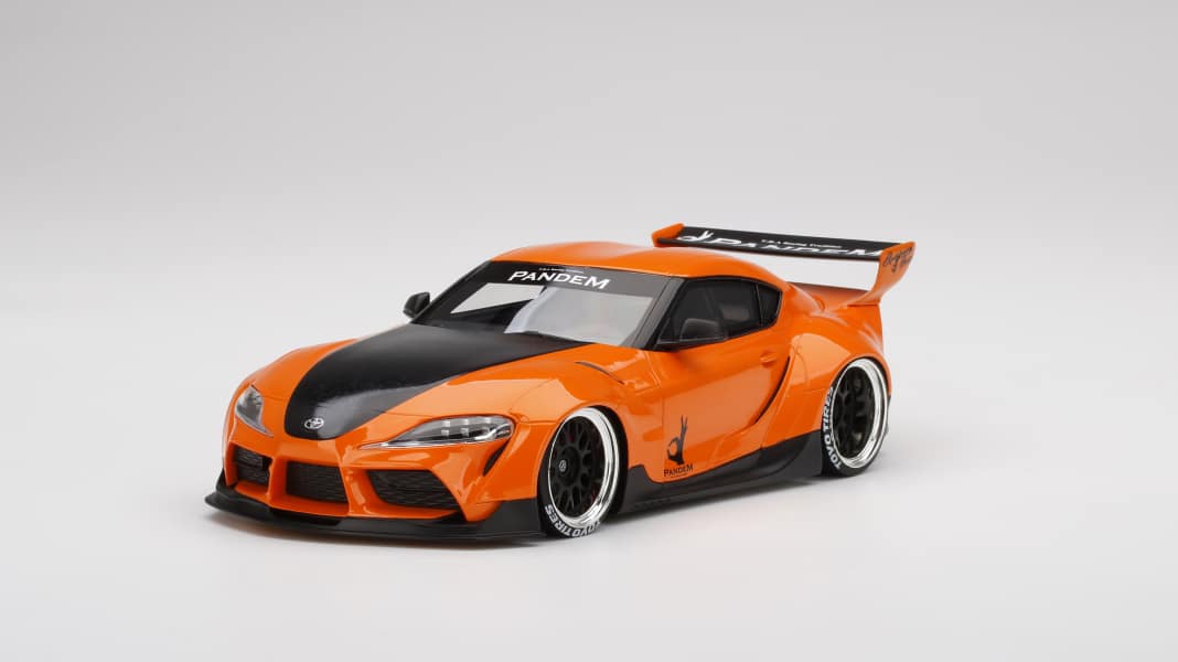 Fuhrwerk Orange: Der neue Pandem-Supra von Top Speed in 1:18