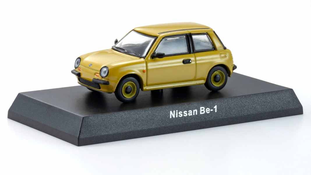 Kyosho bringt den Nissan Be-1 im Miniaturformat 1:64 und zwei neuen Farben