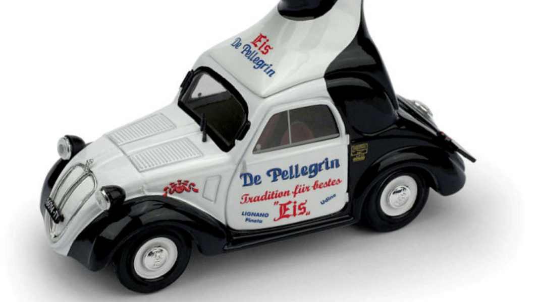 Brumm rollt nostalgischen Fiat Topolino für Eisliebhaber in 1:43 aus der Box