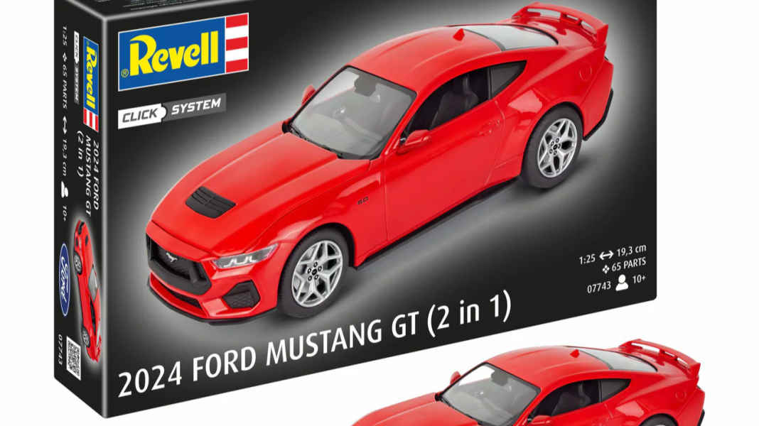 Revell Click-System bringt den Ford Mustang GT von 2024 in 1:25 zum Zusammenstecken