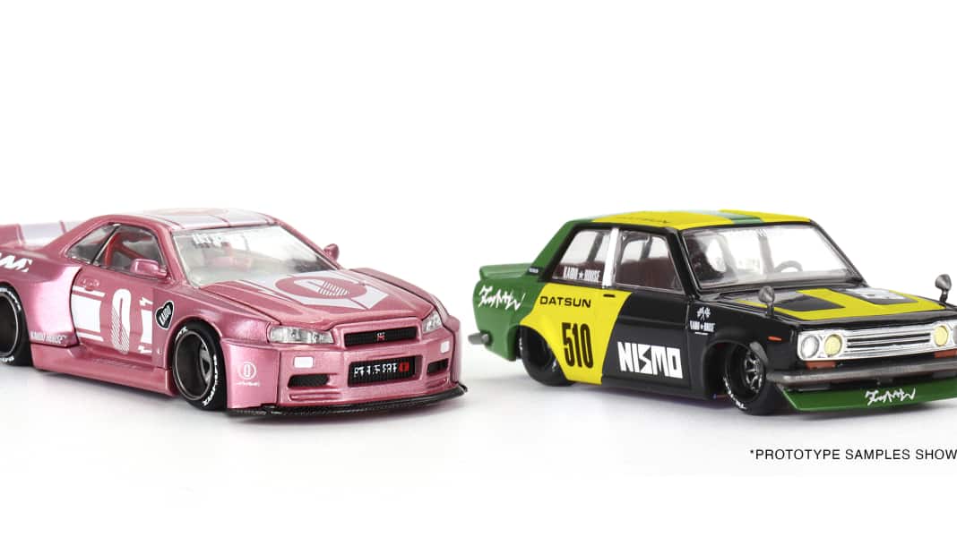 Mini GT bringt drei verrückte Kaido-House-Japaner von Chevy bis Nissan in 1:64