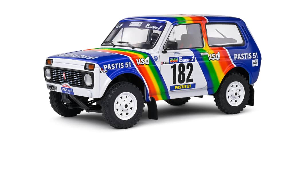 Solido bringt den Paris-Dakar-Lada des Formel-1-Piloten in 1:18