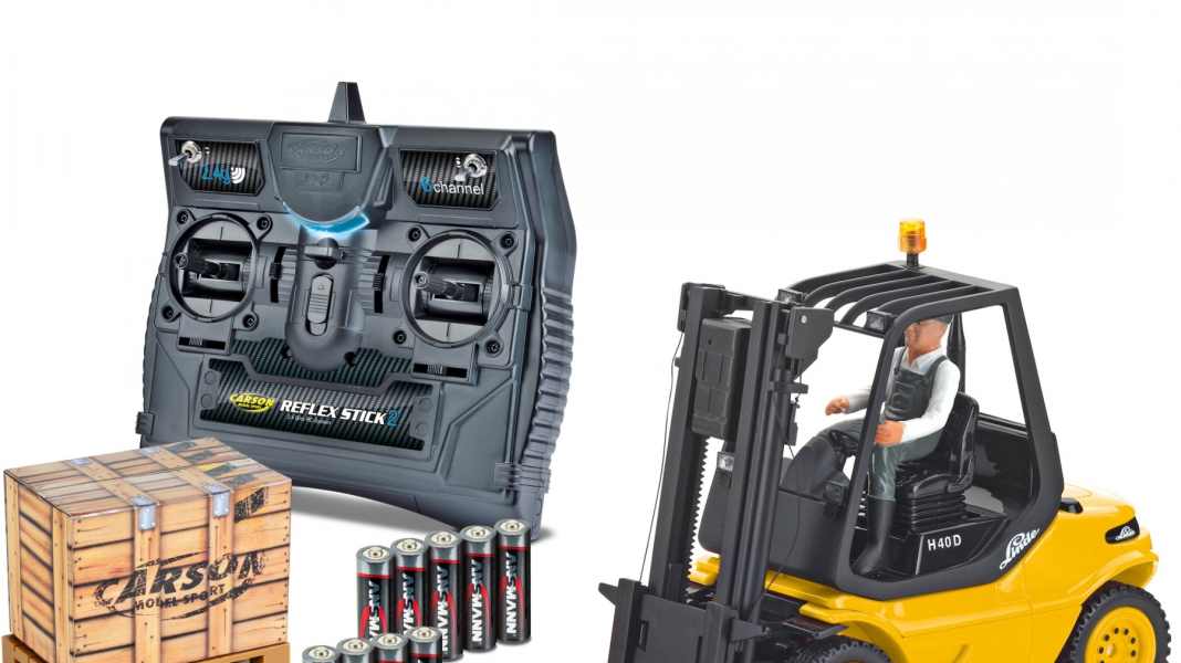 Mit dem Linde H40D stapelt Carson Modelsport hoch – im Maßstab 1:14