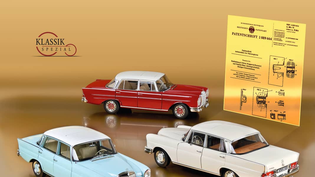 Mercedes 220 S Heckflosse von Norev in 1:18 - Der Zapfenstreich