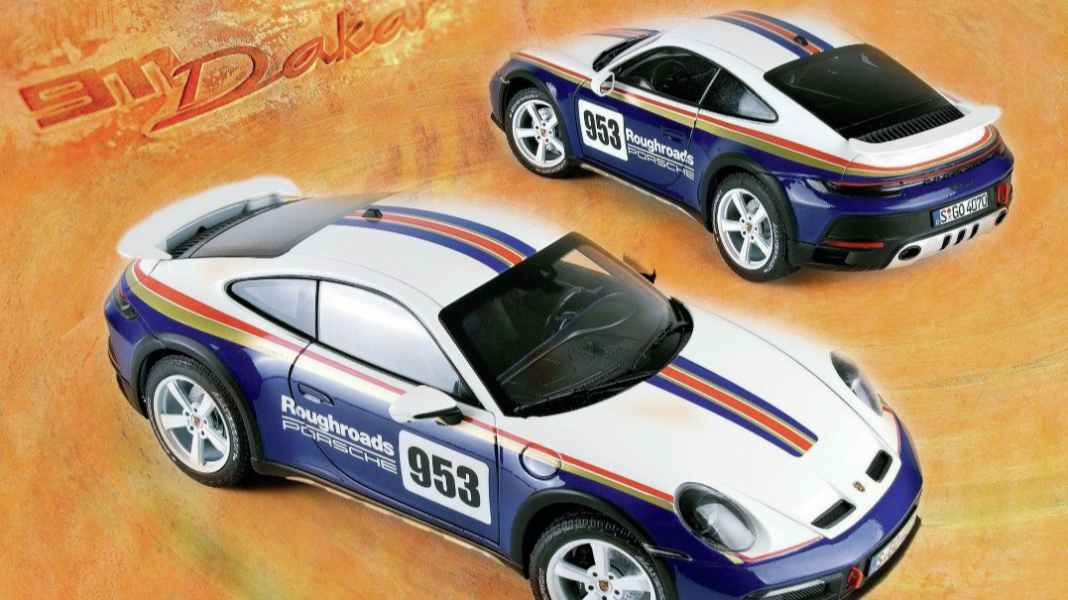Porsche 911 (992) Dakar von Norev in 1:18 - Für Sand gebaut