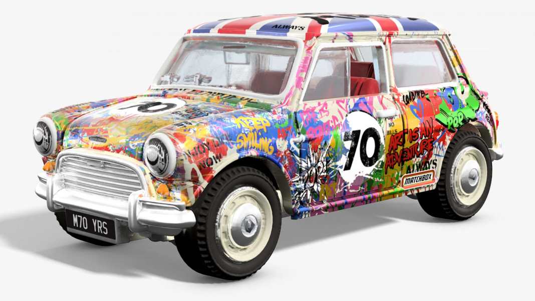 Mattel animiert Mr. Brainwash zum Mini-Kunstwerk in 1:64