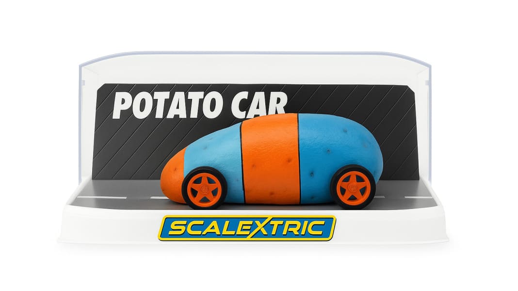 BREAKING NEWS: Kartoffel-Monoposto von Scalextric in 1:32 geleakt