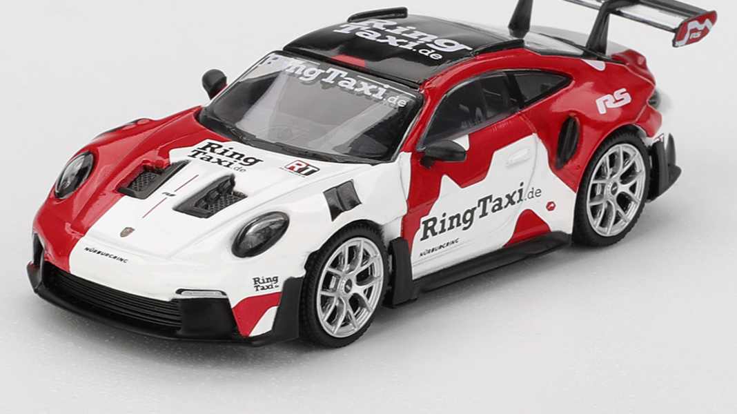 Kein Aprilscherz: Mini GT kündigt Ringtaxi des 911 (992) in 1:64 an