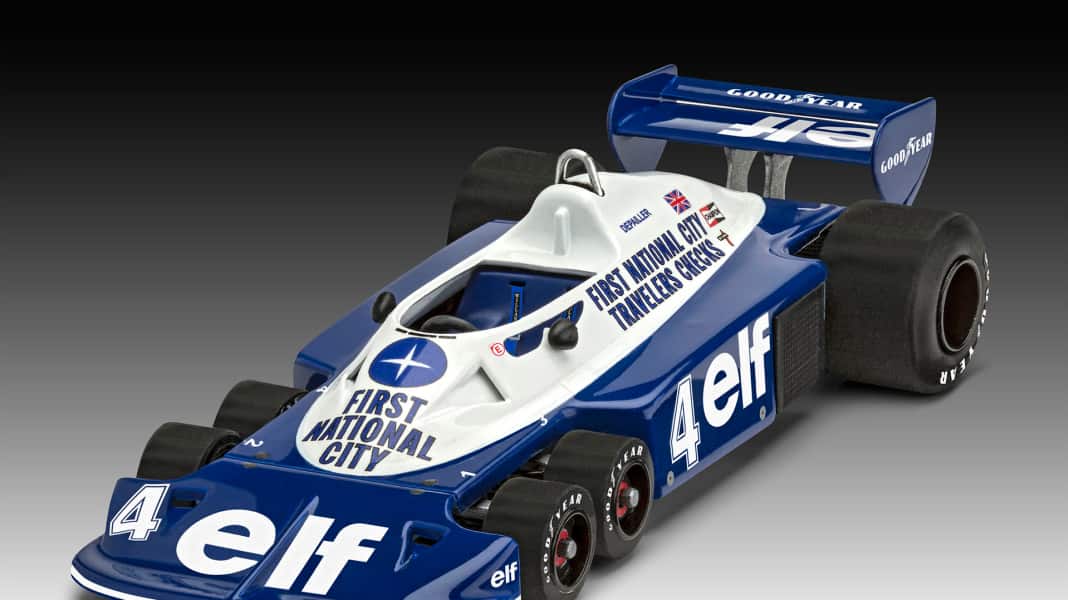 Revell schiebt den legendären Sixwheeler von Tyrrell in 1:32 an den Start!