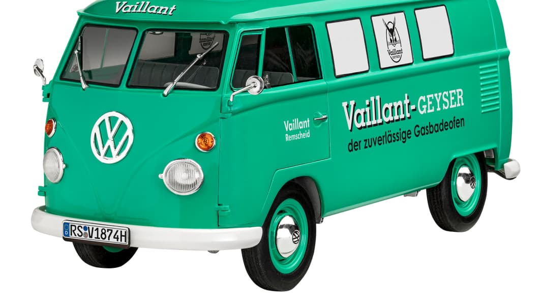 Revell heizt den Bulli-Fans mit “Vaillant”-Plastikkit in 1:24 ein