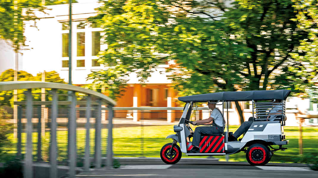 Audi E-Rikscha: Für Show und Gemeinnutz