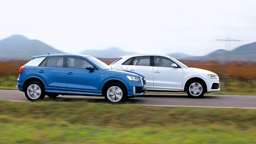 Vergleichstest: Audi Q2 vs. Q3 - Zwei gegen drei
