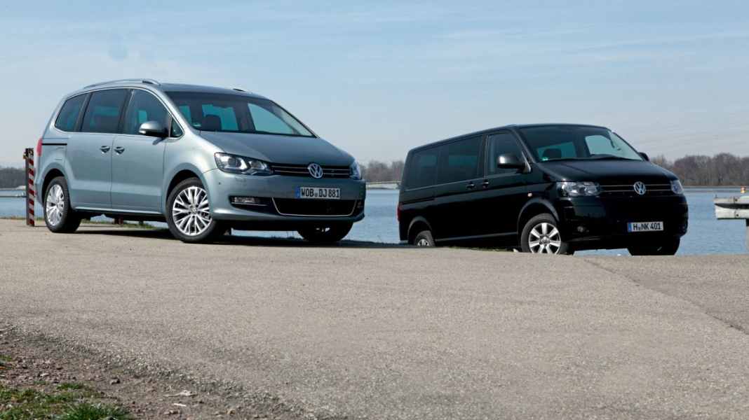 Vergleichstest: Sharan vs. T5 Multivan 2.0 TDI 140 PS - Titel-Kampf
