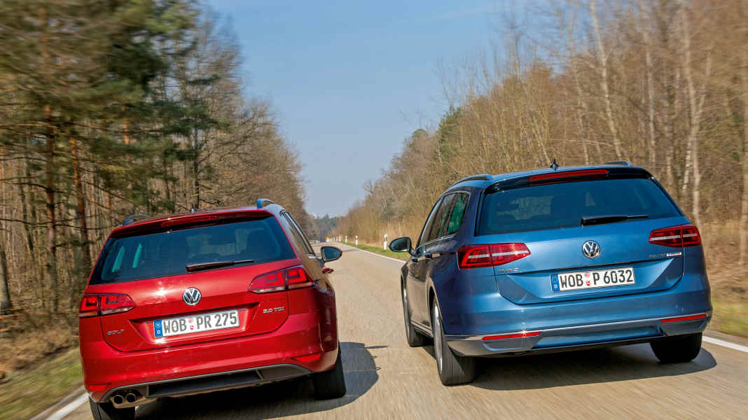 Korrektur Vergleichstest: Golf Variant vs. Passat Variant - Unter Brüdern