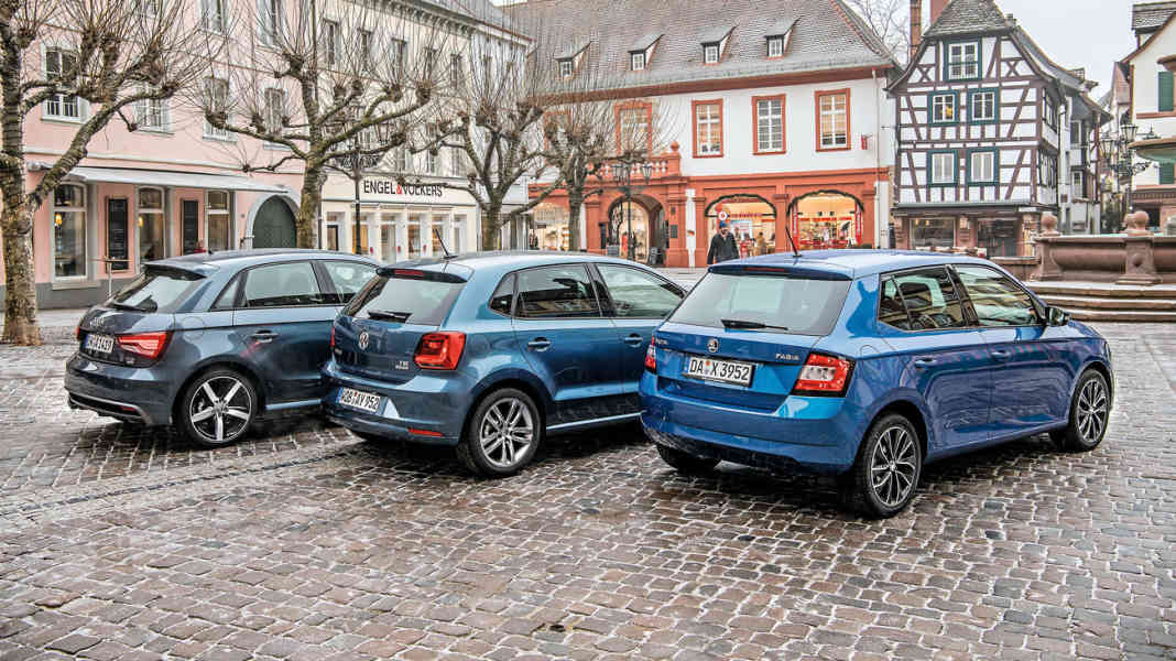 Vergleichstest:￼ Audi A1 vs. Skoda Fabia vs. VW Polo - Kurz und bündig