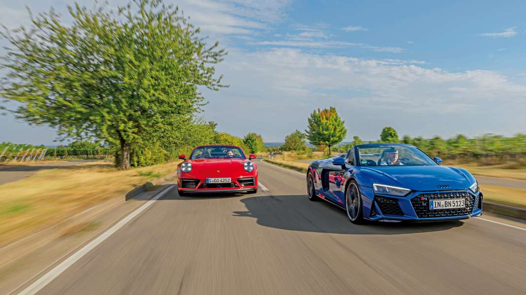 Audi R8 Spyder vs. Porsche 911 Cabrio - Der Himmel auf Erden