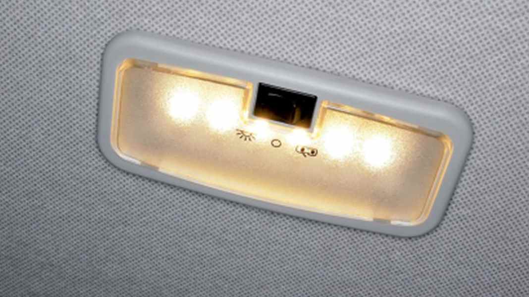 LED Dach-Leuchte im Caddy - Caddy ganz hell