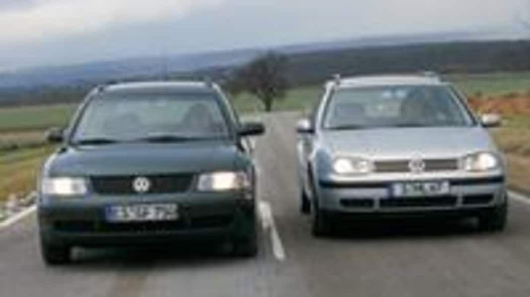 Vergleich: Golf 4 Variant TDI gegen Passat Variant TDI