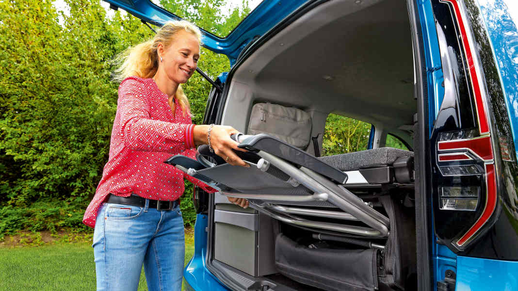 VW Caddy California: Clever Campen