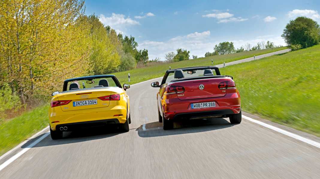 Vergleichstest: Audi A3 Cabrio vs. Golf Cabrio - Sommerfrische