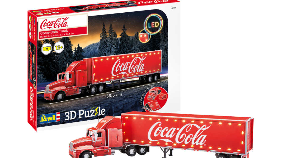 Puzzlen Sie sich ihren Coca-Cola-Truck zum Weihnachtsfest