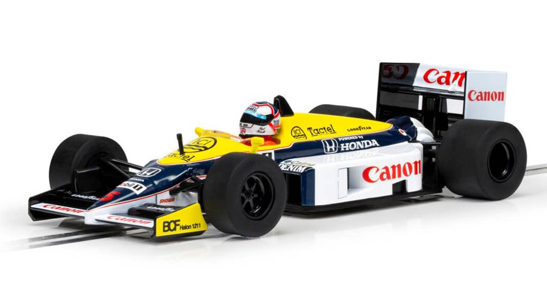 Scalextric bringt Nigel-neuen Williams FW11 als GP-Sieger von Großbritannien in 1:32