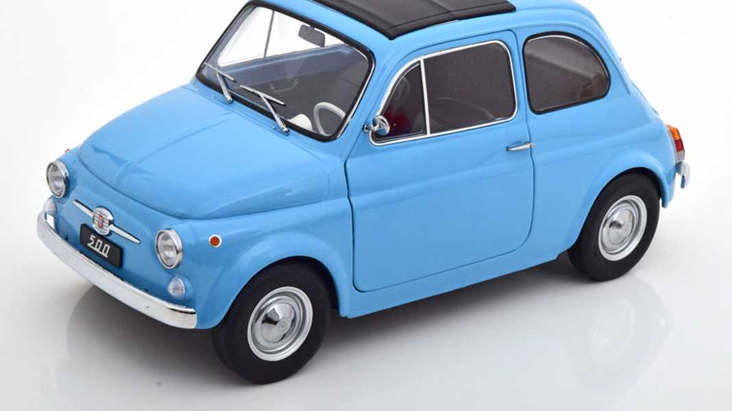 KK-Scale macht beim Thema Fiat 500 himmelblau – und das in 1:12