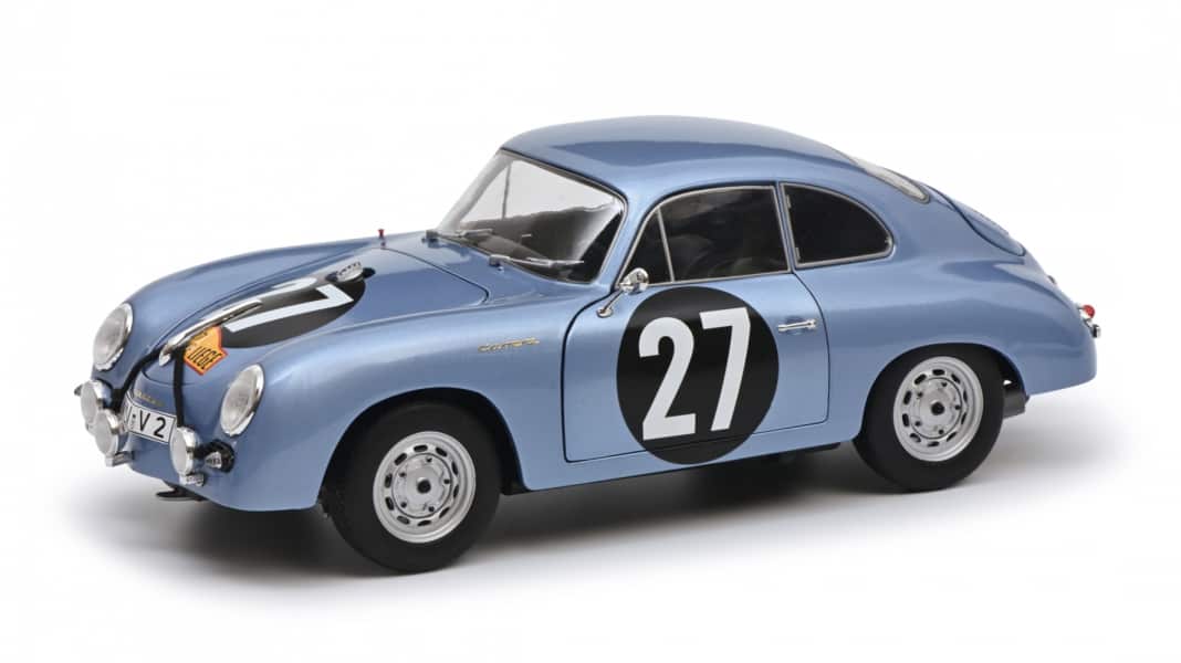 Schucos legendärer Porsche 356 V2 als 1:18-Modell biegt auf Zielgerade ein