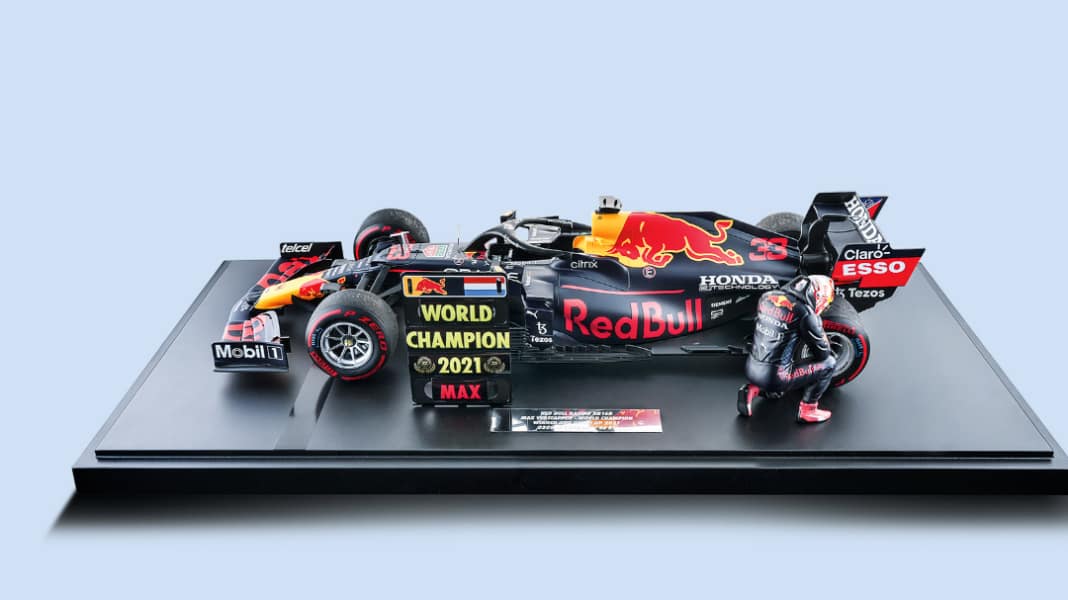 SAMMELN: ’21 Red Bull RB16B Max Verstappen von Minichamps in 1:12 - Maxi-Mumm