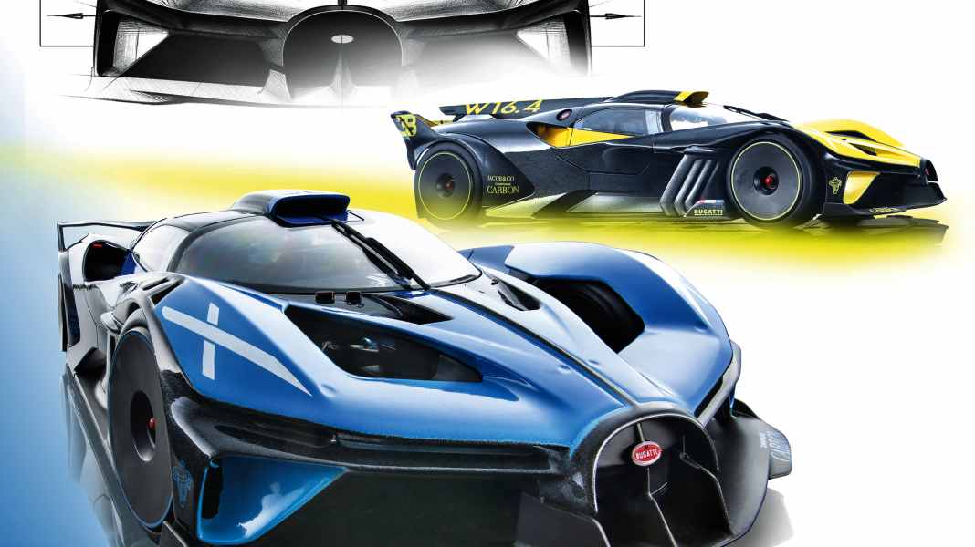 900 Gramm: Bugatti Bolide W16.4 von Bburago in 1:18