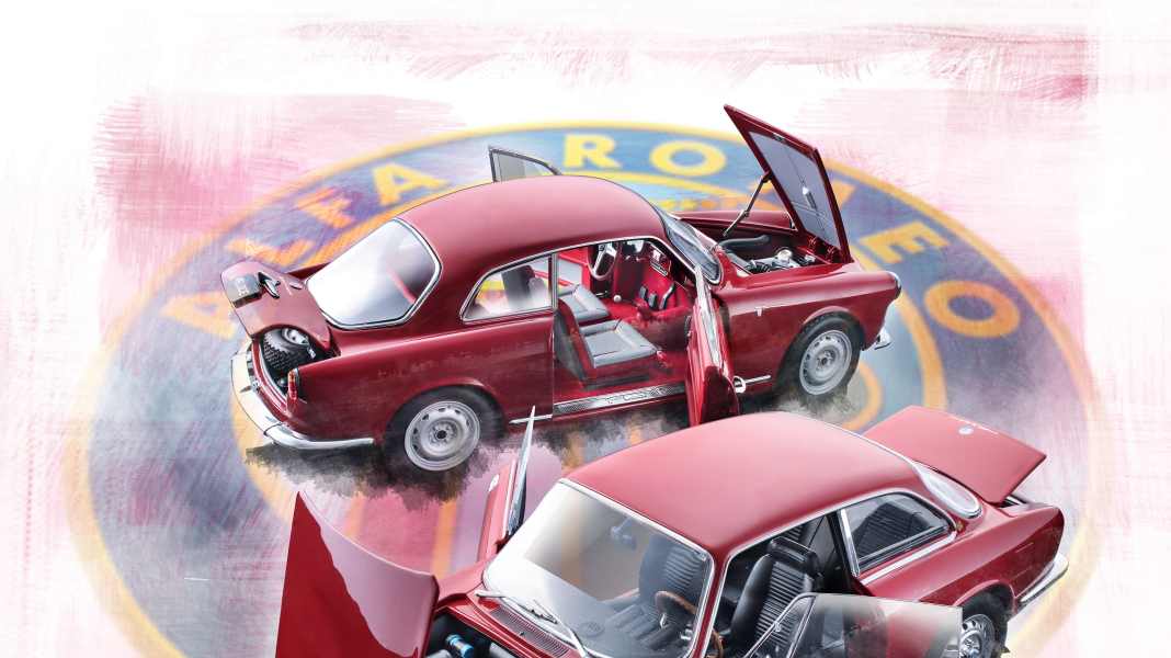 Alfa Giulietta Veloce und Bertone 2000 GTV in 1:18 – Die Signorinas