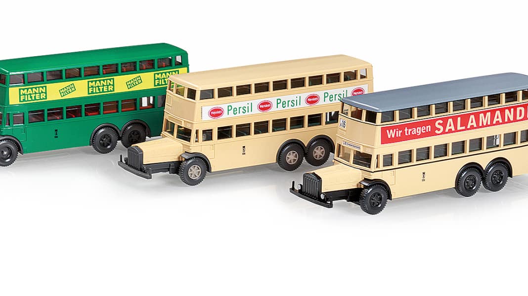 Wikings Berliner Doppeldeckerbusse in 1:87 – Ich bin ein Berliner