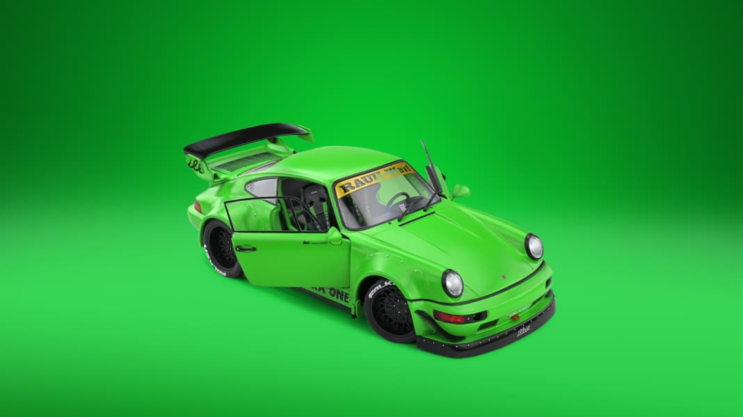 Solido öffnet Pandoras Büchse und heraus driftet dieser RWB-Elfer in Grün!