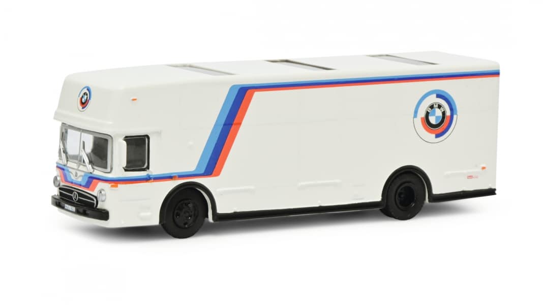 Schuco bringt BMW- und Porsche-Renntransporter jetzt auch in 1:87